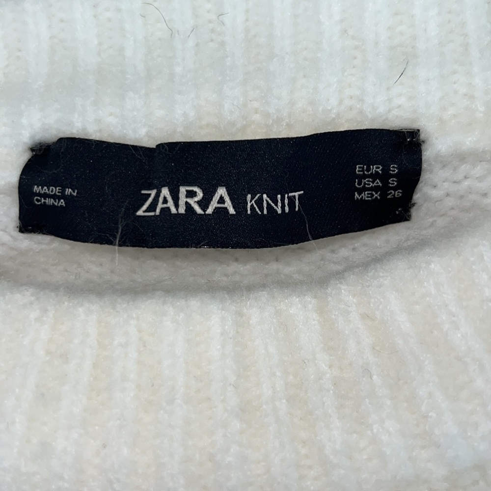 Zara Chunky Sweater with Lattice Sleeves - Picture 8 of 10